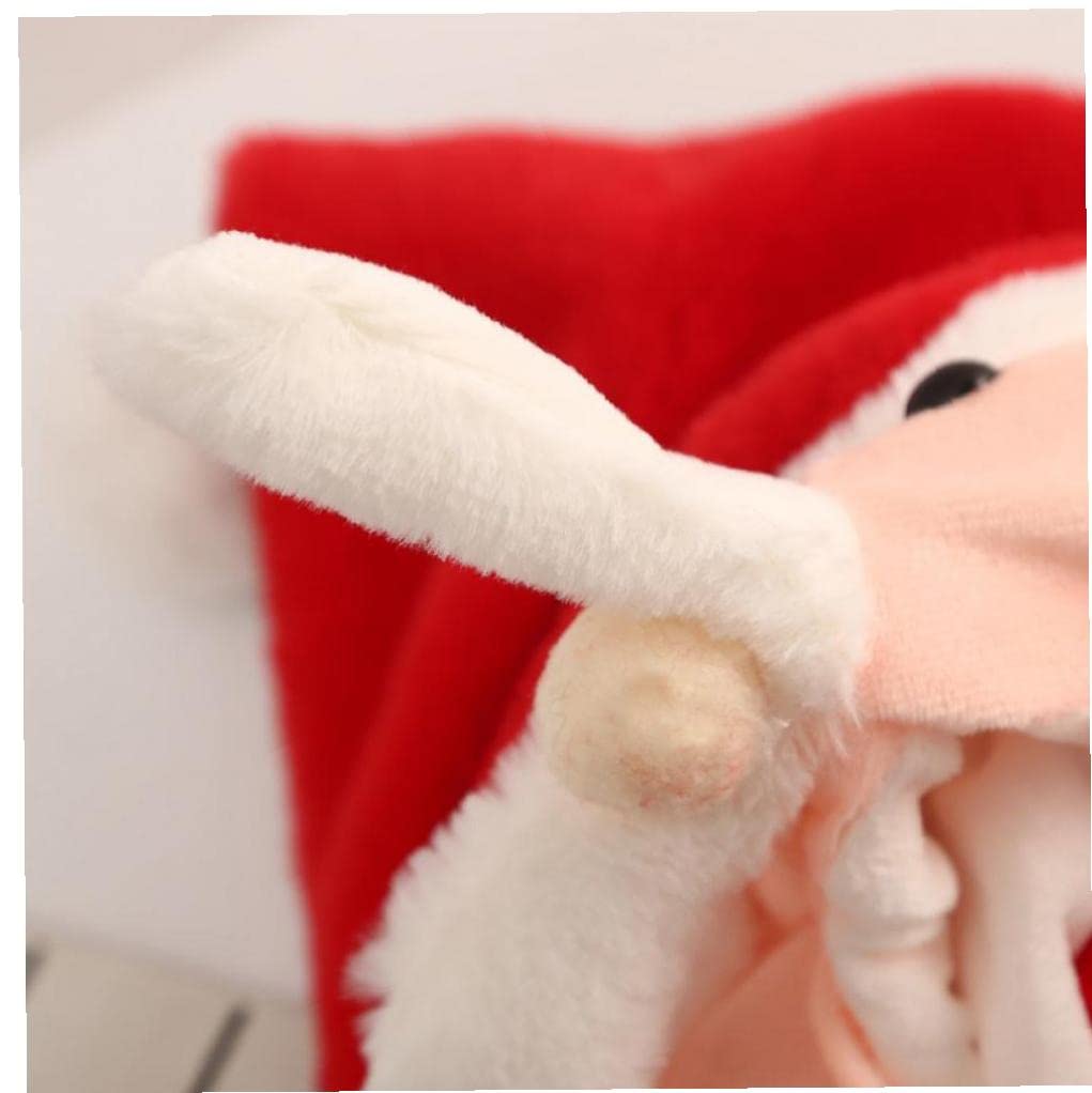 Amazon.co.jp: ぬいぐるみのクリスマスの帽子動く耳サンタ帽子